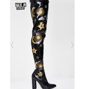 RARE CELESTIAL THIGH HIGH BOOTS